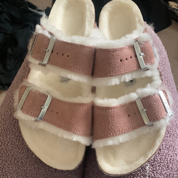 Birkenstock, Arizona shearling size 38 - Picture 1 of 8